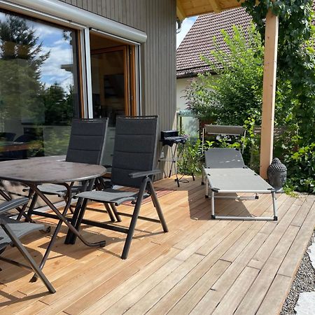 Zweistoeckiges Natur-Holzhaus Mit Berg- & Seesicht Horgenzell Esterno foto
